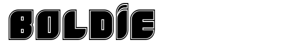 Boldie font preview